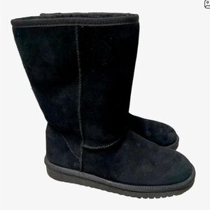 Koolaburra By Ugg Black Suede Mid Calf Boots